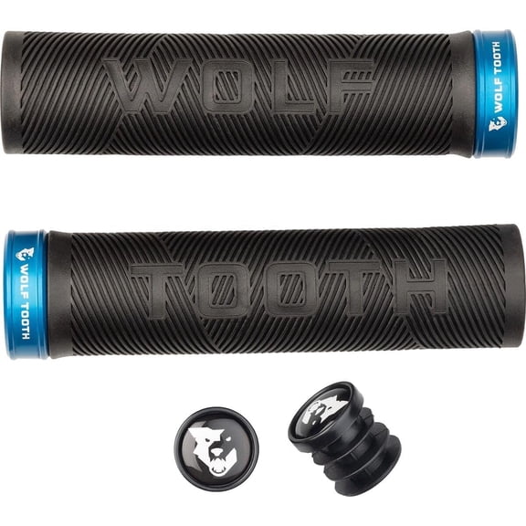 Wolf Tooth Echo Lock-On Grips Blue