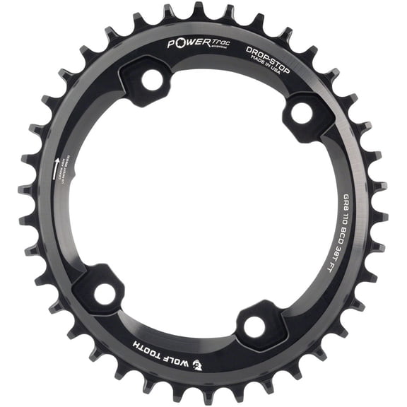 Wolf Tooth Elliptical Shimano 110 Asymmetric BCD Chainring - 44t 110