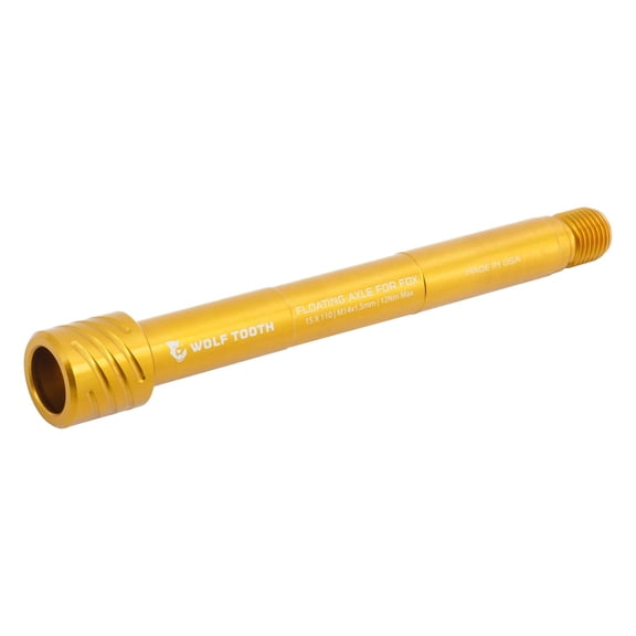 Wolf Tooth Floating Axle for Fox Suspension Forks Gold