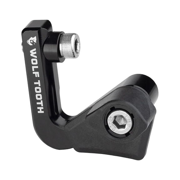 Wolf Tooth LoneWolf Aero Chainguide - 50t-60t, Braze-On, High-Sweep, For 1x Drivetrains Only, Black
