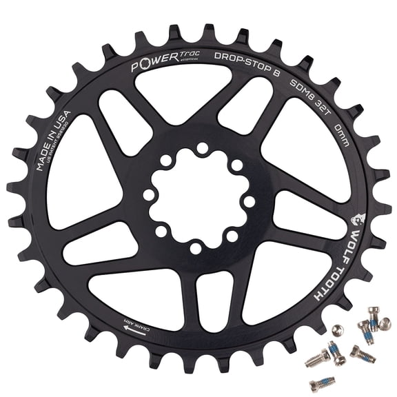 Wolf Tooth Oval Direct Mount Chainrings for SRAM 8-Bolt Mountain Cranks Drop-Stop B 30T 3mm Offset