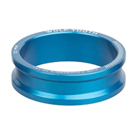 Wolf Tooth Precision Headset Spacers - 1 1/8 steerer, 10mm, 5g, Blue
