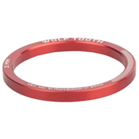 Wolf Tooth Precision Headset Spacers - 1 1/8 steerer, 3mm, 2g, Red