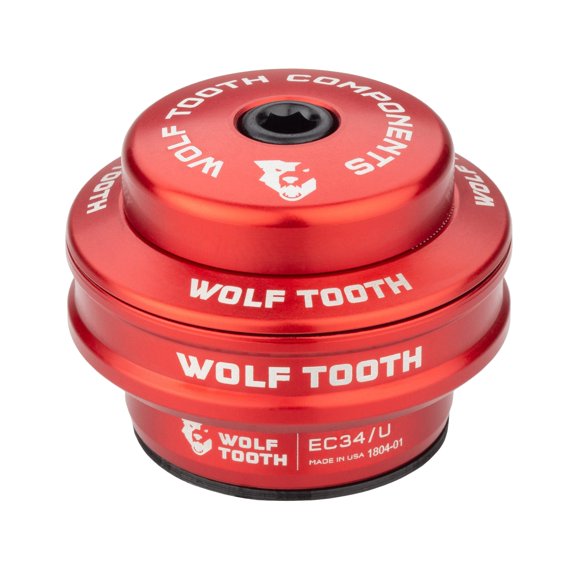 Wolf Tooth Wolf Tooth Premium EC Headsets - External Cup Lower EC34/30 Raw Silver
