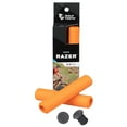 thumbnail image 1 of Wolf Tooth Razer Handlebar Grips 5mm Orange Silicone Weather Resistant, 1 of 5