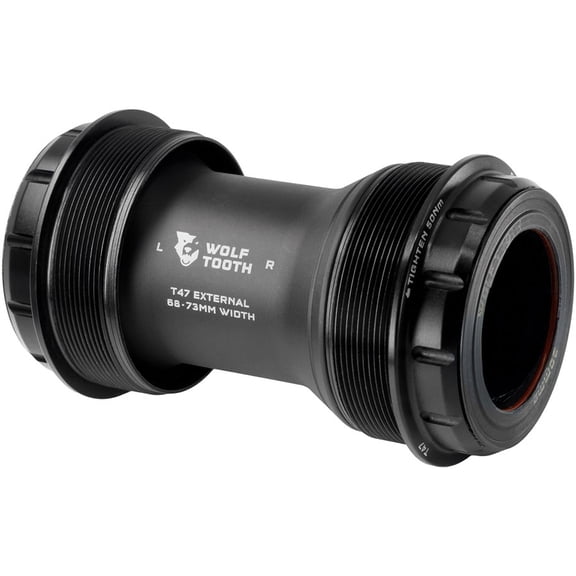 Wolf Tooth T47 External Bottom Bracket - T47 External, 68/73mm, For 30mm Spindle, Black