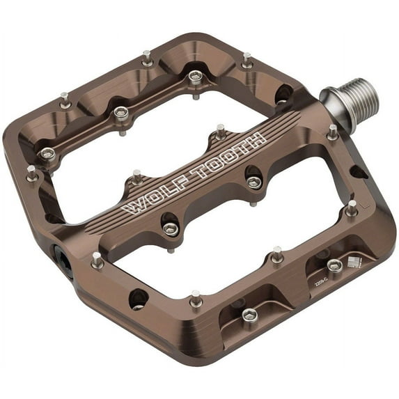 Wolf Tooth Waveform Aluminum Pedals Large Espresso