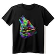 thumbnail image 1 of Wolf Tshirts for Mens Trendy tee Mens Short Sleeve AllBlack tee Shirts, 1 of 5