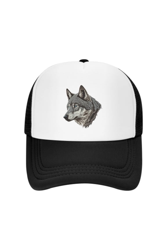 Wolf Unisex Trucker Hats for Men Women Adjustable Casual Baseball Caps for Outdoor Activities Dad Cap