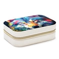 thumbnail image 1 of Wolf Velvet Portable Jewelry Box with Removable Compartment - Necklace, Earring, and Travel Organizer - Gift, 1 of 7