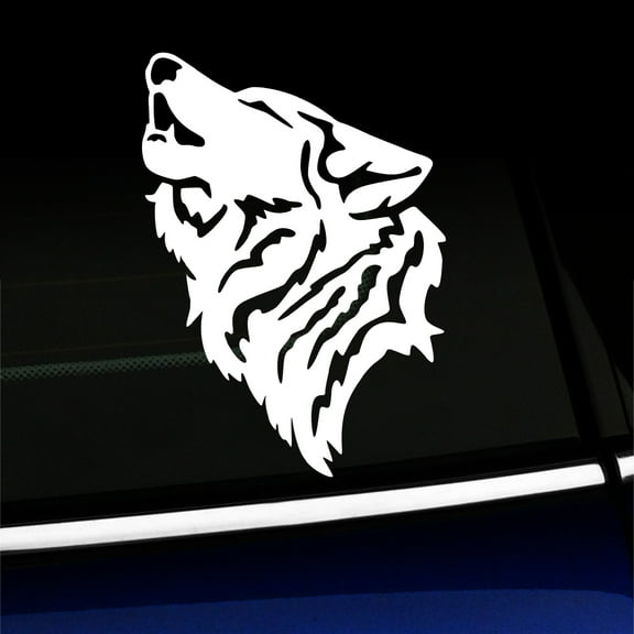 Wolf - Vinyl Decal - Choose Color - [WHITE]