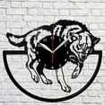 thumbnail image 1 of Wolf Vinyl Wall Clock,Vinyl Record Clock Wall Art Unique kid Room Decorations Handmade Gift, 1 of 6