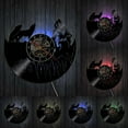 thumbnail image 1 of Wolf Wall Clock Howling Wolf Wall Art Decorative Clock Modern Wolf Watch Vintage Vinyl Record Clock Wildlife Gift Wolf Lovers, 1 of 8