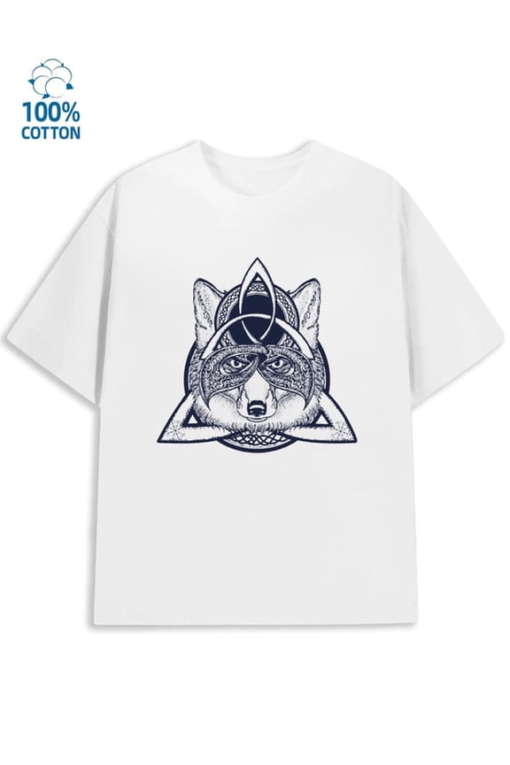 Wolf Warrior Tee mens Wolf 180G 100% Cotton white 3d graphic Retro Unisex Shirt Cotton tshirts Retro Unisex Shirt Short Sleeve tshirts Original Unisex Shirt Graphic Tee tshirts