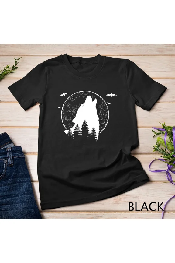 Wolf Werewolf Wolves Full Moon Guide Predatory Wolfpack T Shirt,for unisex up to 5XL