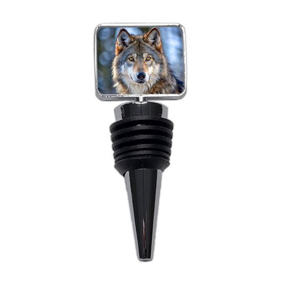 Wolf Wine Bottle Stopper Cap Plug