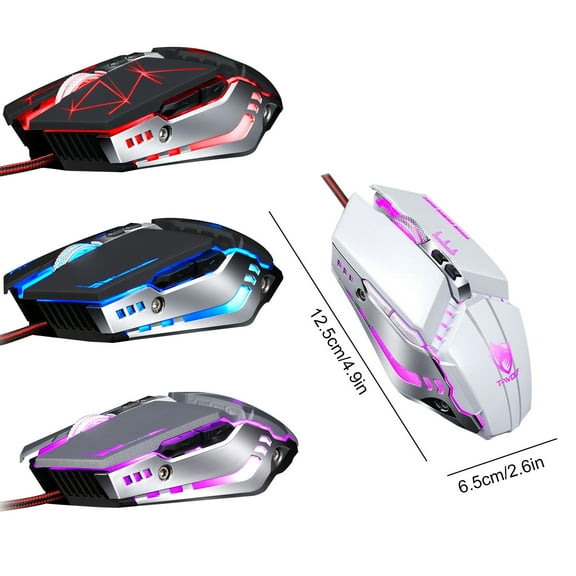Wolf Wired Mouse Mechanical Game Computer Electronic Racing Horse Macro Programming, Mouse