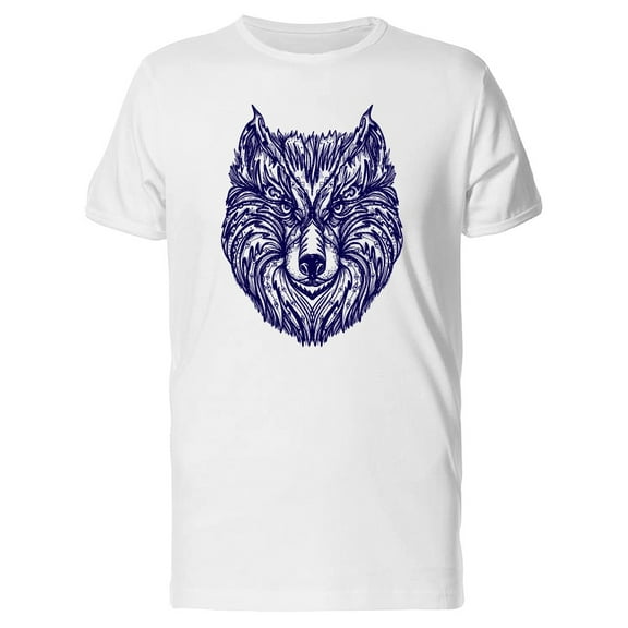 Wolf With Ethnic Fur T-Shirt Men -Image by Shutterstock, Male XX-Large