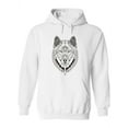 thumbnail image 1 of Wolf With Patterns Inside Hoodie Women -Image by Shutterstock, Female Medium, 1 of 4