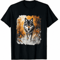 thumbnail image 1 of Wolf Wolves Art Graphic T-Shirt for Men Women, 1 of 4