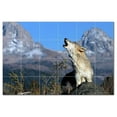 thumbnail image 1 of Wolf Wolves Ceramic Tile Mural Kitchen Backsplash Bathroom Shower, 403104-S64, 1 of 3