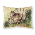 thumbnail image 1 of Wolf Wolves by Daphne Baxter Fabric Standard Pillowcase, 1 of 2