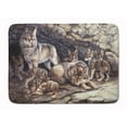 thumbnail image 1 of Wolf Wolves by the Den Machine Washable Memory Foam Mat, 1 of 4