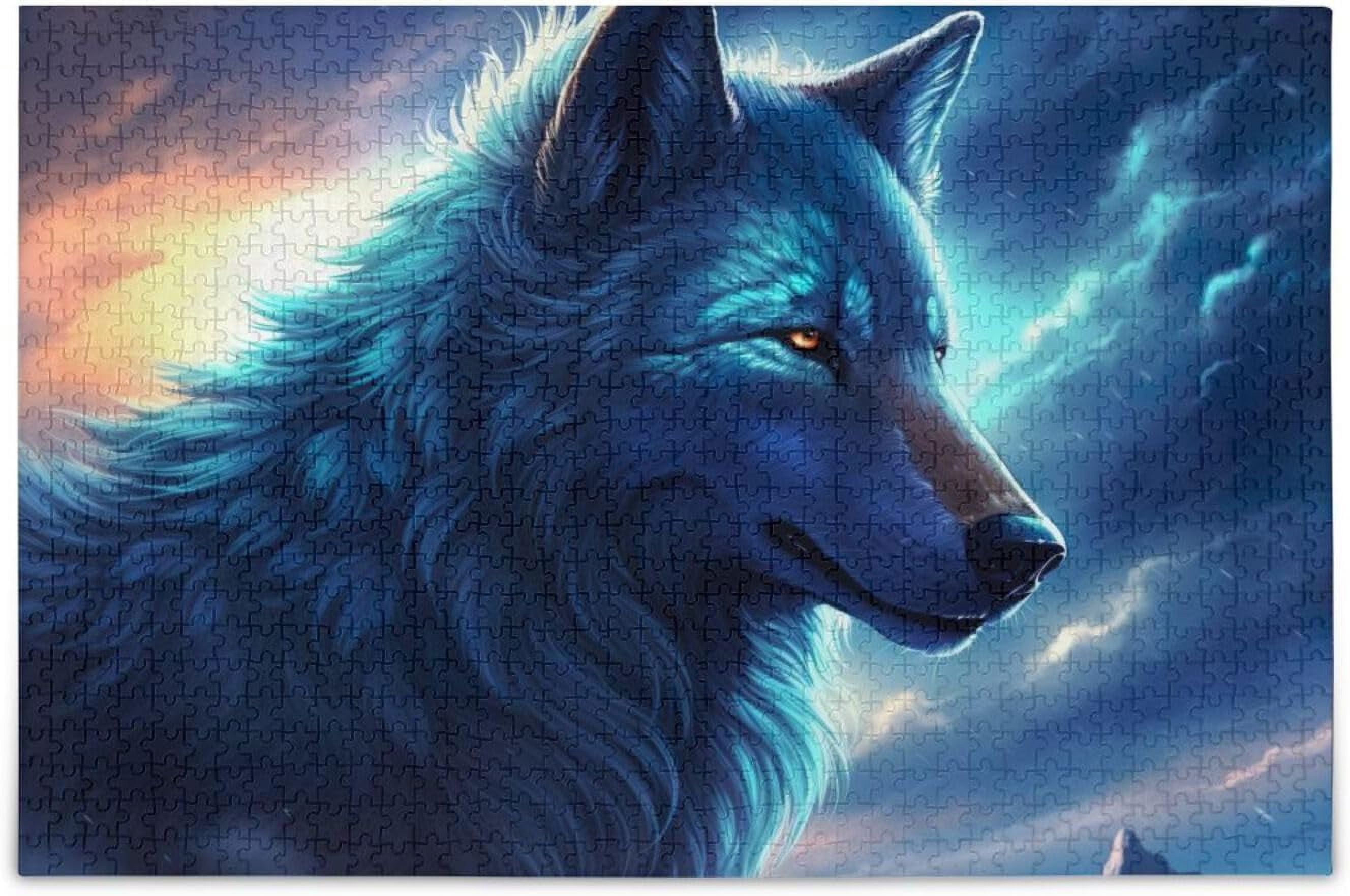 Wolf Wooden Jigsaw Puzzles, Intellectual Entertainment Educational
