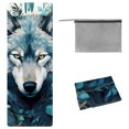 thumbnail image 1 of Wolf Yoga Mat Towel with Storage Bag, 72.8"x26.8" - Suitable for Yoga, Pilates, Fitness, etc., 1 of 6