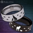 thumbnail image 1 of Wolf and Cub Tungsten Carbide Ring, 1 of 9