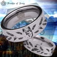 thumbnail image 1 of Wolf and Eagle Tungsten Carbide Ring, 1 of 6