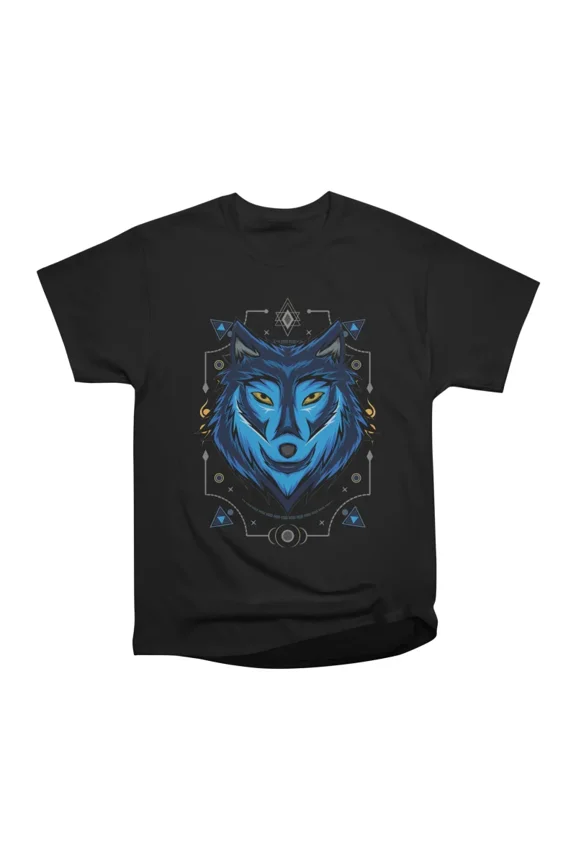 Wolf face vector design Wolf mascot vector art T-Shirt Tee Gift For Him Merch For Her Appa