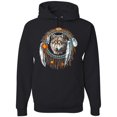 thumbnail image 1 of Wolf in Dream Catcher Animal Lover Graphic Hoodie Sweatshirt, 1 of 1