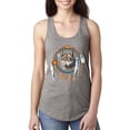 thumbnail image 1 of Wolf in Dream Catcher Animal Lover Ladies Racerback Tank Top, 1 of 1