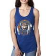thumbnail image 1 of Wolf in Dream Catcher Animal Lover Ladies Racerback Tank Top, 1 of 1