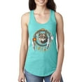 thumbnail image 1 of Wolf in Dream Catcher Animal Lover Ladies Racerback Tank Top, 1 of 1
