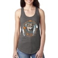 thumbnail image 1 of Wolf in Dream Catcher Animal Lover Ladies Racerback Tank Top, 1 of 1