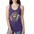 thumbnail image 1 of Wolf in Dream Catcher Animal Lover Ladies Racerback Tank Top, 1 of 1