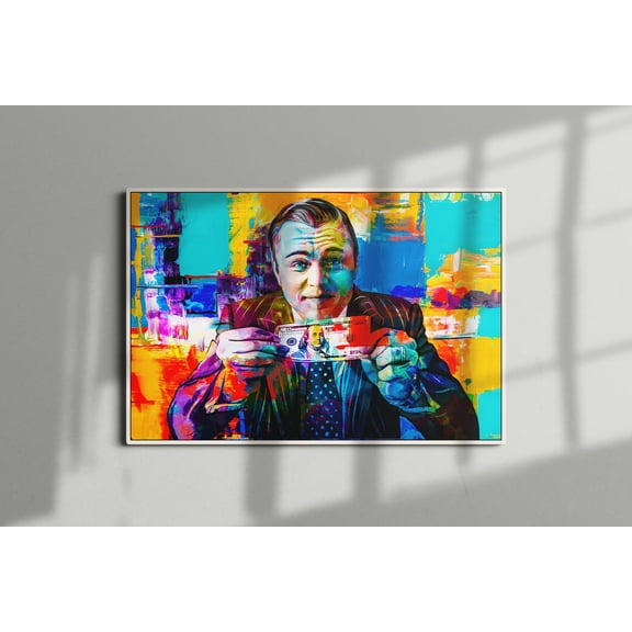 Wolf of Wall Street Money Poster or Gallery Canvas Wall Art