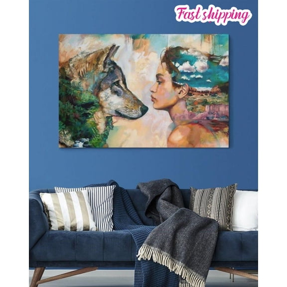 Wolf poster Wall Art Horizontal 16 x 24 Inch Poster