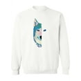 thumbnail image 1 of Wolf's Half Face Sweatshirt Women -SPIdeals Designs, Female 5X-Large, 1 of 4