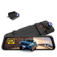 thumbnail image 1 of WolfBox M40lite 4K Front Rearview Mirror Dash Cam and 1080P Rear Camera, 10" Touch Screen, Loop Recording, G-sensor, 1 of 9
