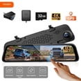 thumbnail image 1 of WolfBox Mirror Dash Cam, 12" 4K Rear View Mirror Dashcam with Full Touch Screen, Wifi & GPS, WDR, Super Night Vision, Free 32GB Card, 1 of 10