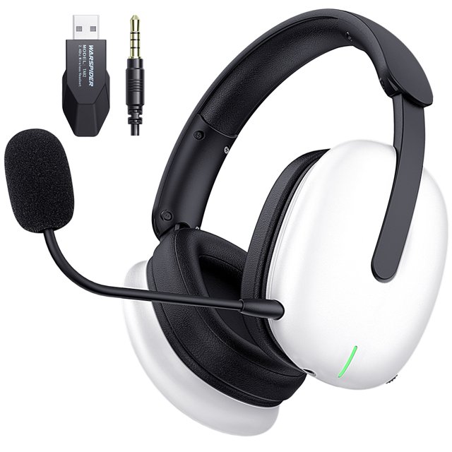 WolfLawS Wireless Gaming Headset for PC PS4 PS5 with Detachable Noise