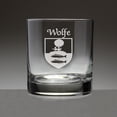 thumbnail image 1 of Wolfe Irish Coat of Arms Tumbler Glasses - Set of 4 (Sand Etched), 1 of 2