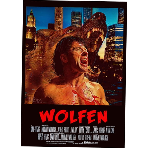 Wolfen Posters Wolfen Movie Poster Print on Metal Sign 8In x 12In Size ...