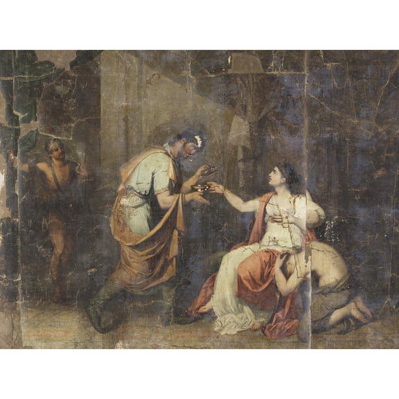 Wolff Death Of Sophonisba Queen Numidia Extra Large XL Wall Art Poster Print