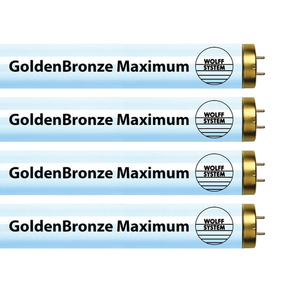 Wolff System GoldenBronze Maximum F71T12 100-120W Bipin Intense Tanning Bulbs 16 Pack