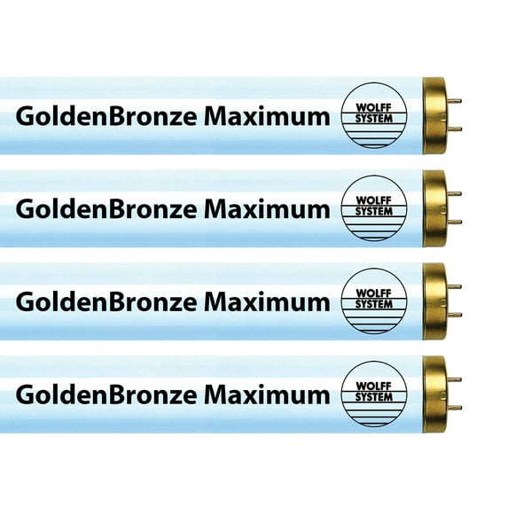 Wolff System GoldenBronze Maximum F71T12 100-120W Bipin Intense Tanning Bulbs 8 Pack