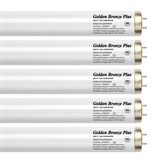Wolff System GoldenBronze Plus F71T12 100W Bipin Tanning Bulbs - Wolff Bronzing! - 8 Pack Box